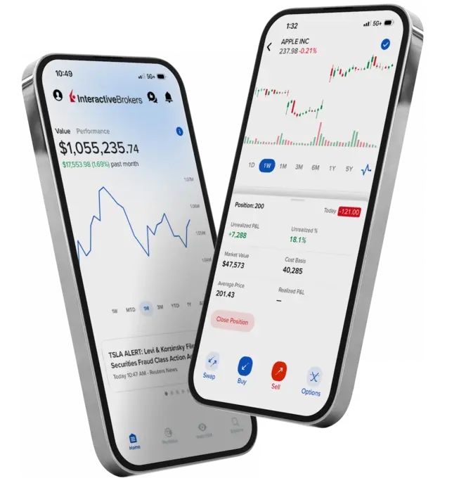 GlobalTrader App on Mobile Device