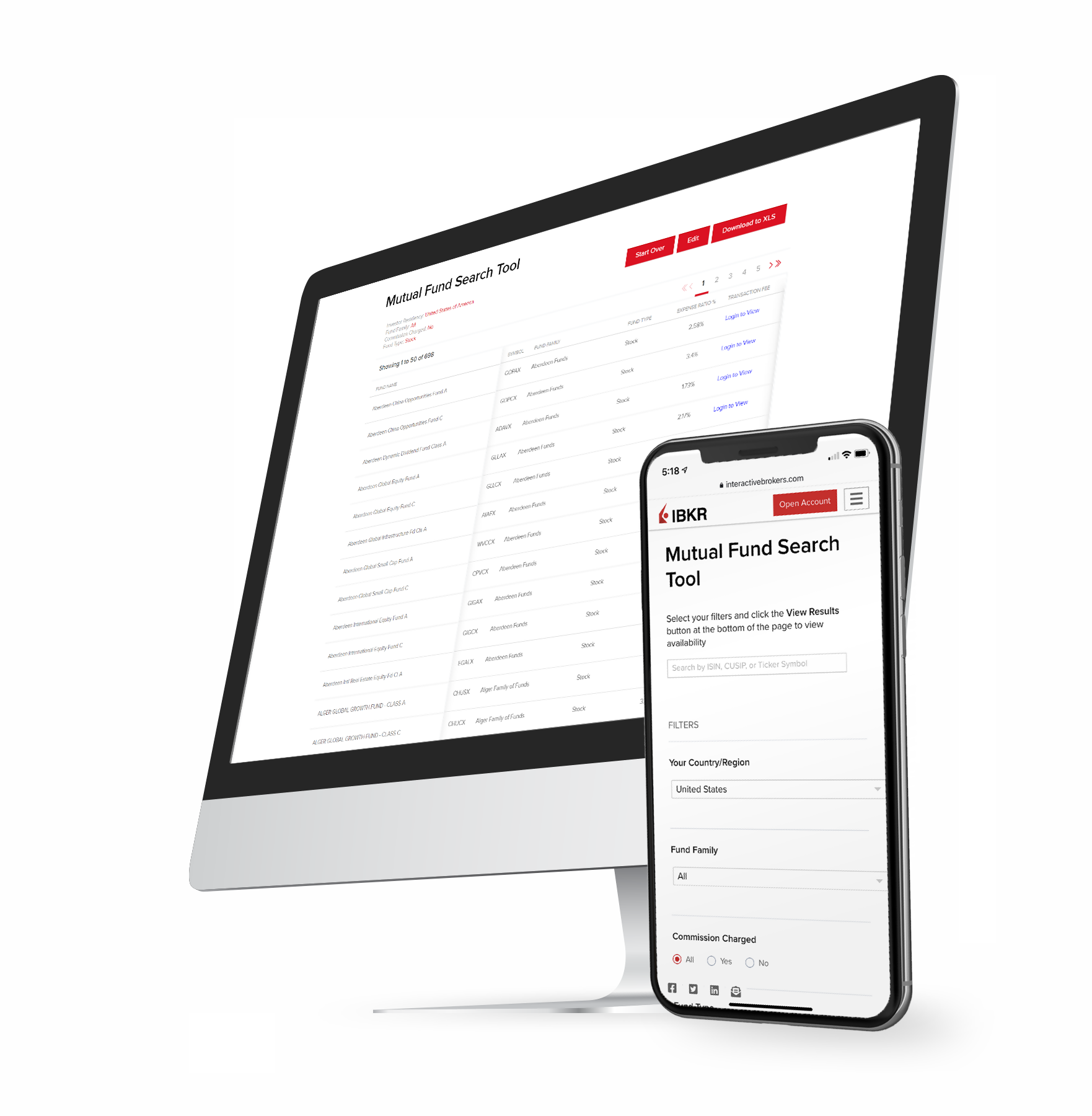 Recherche de fonds de communs de placement par ordinateur
